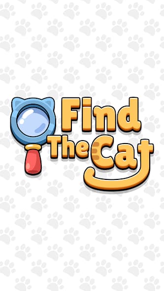 Find The Cat mobile game screenshot featuring hidden object puzzle with cats in black and white scenes